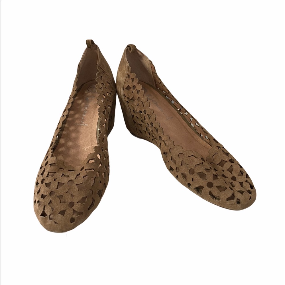 Jeffrey Campbell Delaisy Floral Laser Wedge 9.5